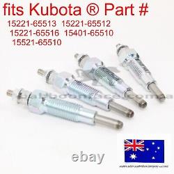 4 Glow Plugs for Kubota L285 L295 L295DT L295F L305 L345 L345DT L1500 L1501 HK1