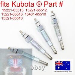 4 Glow Plugs for Kubota L285 L295 L295DT L295F L305 L345 L345DT L1500 L1501 HK1