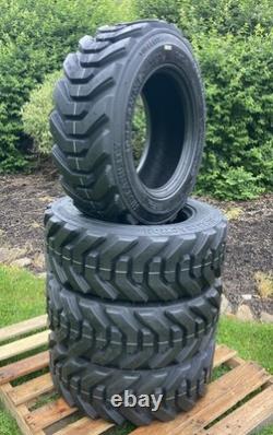 4-HD 10-16.5 SKS-8 Skid Steer Tires for New Holland, Case & more-10X16.5-12PLY