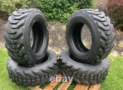 4-HD 10-16.5 SKS-8 Skid Steer Tires for New Holland, Case & more-10X16.5-12PLY