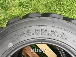 4-HD 10-16.5 SKS-8 Skid Steer Tires for New Holland, Case & more-10X16.5-12PLY