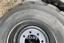 4-HD 12-16.5 SKS-8 Skid Steer Tires/Rims, Case, New Holland Gray-12X16.5-14 PLY