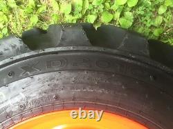 4 NEW 10-16.5 Galaxy Skid Steer Tires & Wheels/Rims for Bobcat -10 ply-10X16.5