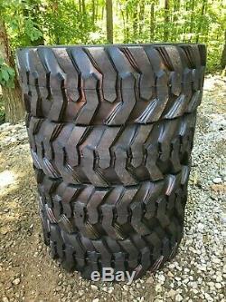 4 NEW 10-16.5 Skid Steer Tires 12 ply -10X16.5 12 PLY-for Bobcat & others