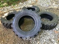 4 NEW 10-16.5 Skid Steer Tires 12 ply -10X16.5 12 PLY-for Bobcat & others