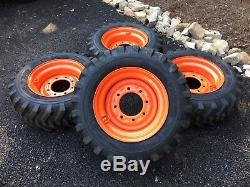 4 NEW 10-16.5 Skid Steer Tires/wheels/rims for Bobcat S450, S510, S530 & S570
