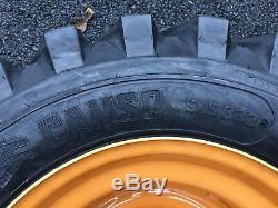 4 NEW 12-16.5 Camso sks332 Skid Steer Tires & Rims for Case 1845C & others