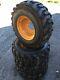 4 New 12-16.5 Deestone Skid Steer Tires & Rims For Case 1845c 12x16.5