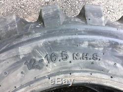 4 NEW 12-16.5 Skid Steer Tires Camso sks332 12X16.5 -For Case, Caterpillar