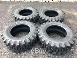 4 NEW 12-16.5 Skid Steer Tires Camso sks332 For Bobcat & others