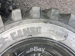 4 NEW Camso 12-16.5 Skid Steer Tires/wheels/Rims for Case 1845C & more- black