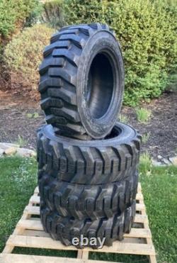 4 NEW HD 10-16.5 Galaxy XD2010 Skid Steer Tires for Caterpillar -10X16.5-10 PLY