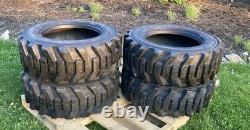 4 NEW HD 10-16.5 Galaxy XD2010 Skid Steer Tires for Caterpillar -10X16.5-10 PLY