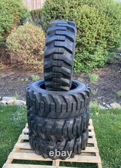 4 NEW HD 10-16.5 Galaxy XD2010 Skid Steer Tires for Caterpillar -10X16.5-10 PLY