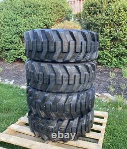 4 NEW HD 10-16.5 Galaxy XD2010 Skid Steer Tires for Caterpillar -10X16.5-10 PLY