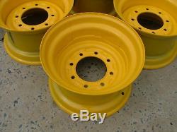 4 NEW Skid Steer Rims for 12-16.5 tires 16.5X9.75X 8 fits 12X16.5 tires