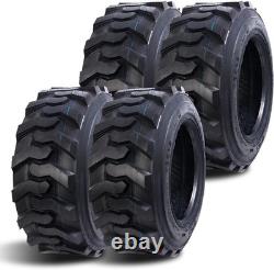 4 Pack 10-16.5 Skid Steer Tires 10 Ply Heavy Duty Loader Tire For Bobcat 10x16.5