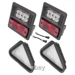 4x LED Headlight Tail Exterior Light Kit For Bobcat Skid Steer Loader Plastic