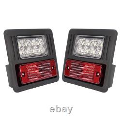 4x LED Headlight Tail Exterior Light Kit For Bobcat Skid Steer Loader Plastic