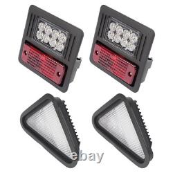 4x LED Headlight Tail Exterior Light Kit For Bobcat Skid Steer Loader Plastic