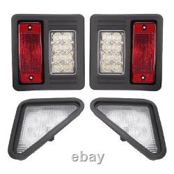 4x LED Headlight Tail Exterior Light Kit For Bobcat Skid Steer Loader Plastic