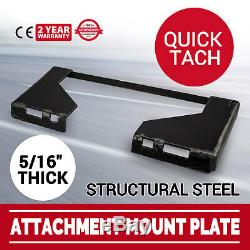 5/16 Quick Tach Attachment Mount Plate bobcat Skid steer Loader