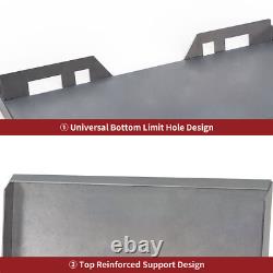 5/16 Skid Steer Loader Mount Plate & Latch Box Bucket Quick Tach Attachment US