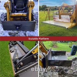 5/16 Skid Steer Loader Mount Plate & Latch Box Bucket Quick Tach Attachment US
