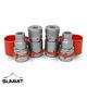 5/8 Sae -10 Skid Steer Flat Face Hydraulic Quick Connect Coupler Coupling 2 Set