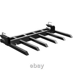 60 Clamp On Debris Forks Tractor Skid Steer Loader Attachment Heavy Duty Steel