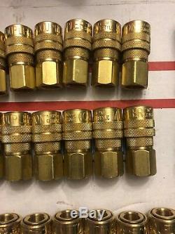 66 QTY! 1/4 Skid Steer Bobcat Hydraulic Quick Connect Coupler MIXED LOT NEW
