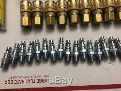 66 QTY! 1/4 Skid Steer Bobcat Hydraulic Quick Connect Coupler MIXED LOT NEW
