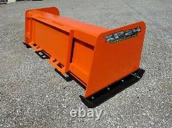 6' XP24 Kubota Orange snow pusher box skid steer Bobcat Case FREE SHIPPING