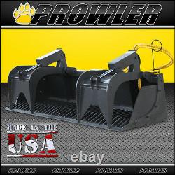 72 Heavy Duty Rock Grapple Bucket Attachment for Skid Steer Loaders