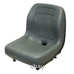 7805CO New Skid Steer Gray Seat with Slide Tracks Fits NH LS120 LS125 +