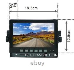 7 Rear View Backup Reverse 2-camera System For Skid Steer, Truck, Tractor