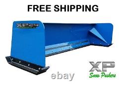 8' XP24 BLUE SNOW PUSHER Skid Steer Loader FREE SHIPPING
