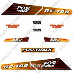 ASV RC-100 Decal Kit Skid Steer Replacement Stickers Equipment Decals (RC 100)