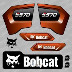 Aftermarket Replacement Decal Sticker Set fits Bobcat S570 Skid Steer Loader