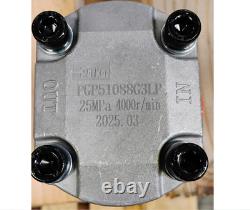 Agrotk Double Acting Hydraulic Pump KTT23 Skid Steer Gear Pump Attachment Silver