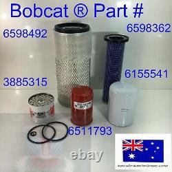 Air Cleaner Fuel Engine Hydraulic OIl Filter Service kit fits Bobcat 641 731 741