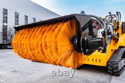 Attachments for Mini Skid Steer Loader Broom Brush Snow Road Sweeper-free ship