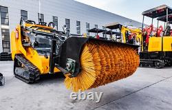 Attachments for Mini Skid Steer Loader Broom Brush Snow Road Sweeper-free ship