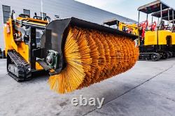 Attachments for Mini Skid Steer Loader Broom Brush Snow Road Sweeper-free ship