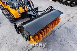Attachments for Mini Skid Steer Loader Broom Brush Snow Road Sweeper-free ship