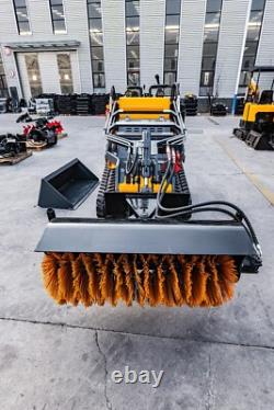 Attachments for Mini Skid Steer Loader Broom Brush Snow Road Sweeper-free ship