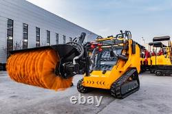 Attachments for Mini Skid Steer Loader Broom Brush Snow Road Sweeper-free ship