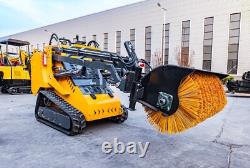 Attachments for Mini Skid Steer Loader Broom Brush Snow Road Sweeper-free ship