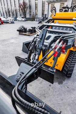 Attachments for Mini Skid Steer Loader Broom Brush Snow Road Sweeper-free ship