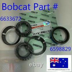 Axle Bearing Seal Kit for Bobcat 6633672 6598829 440B 443 450 453 463 463C S70